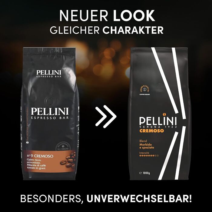 Кава в зернах Pellini N.9 Cremoso для еспресо, 1 кг