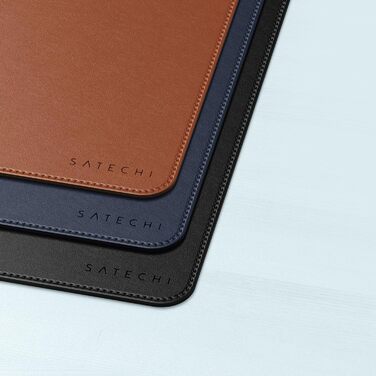 Килимок для миші SATECHI преміум PU шкіра, великий, чорний 68x31.5 см – для офісу та дому