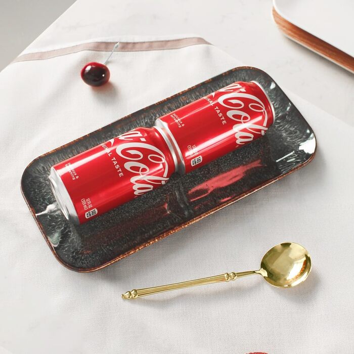 Набір керамічних тарілок YA JU (4 шт.) для основних страв, стейків, пасти, ризотто та закусок. Мікрохвильова піч, духовка, мийка посуду, стійкість до подряпин. Чорний прямокутний посуд