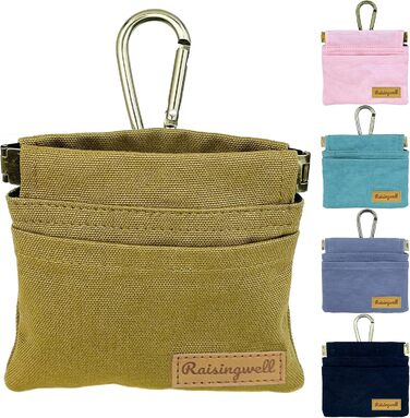 Сумка для корму для собак LeckerLibeutel: міцна бавовна, карабін, самозакривна блискавка, для прогулянок та подорожей (колір: коричневий)