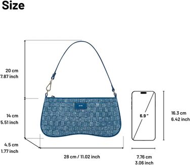 Сумка жіноча JW PEI Eva через плече з деніму - оригінальна та стильна