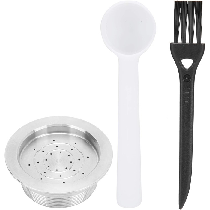 Reusable Coffee Capsule Spoon Cleaning Brush Set, Refillable Capsules, Coffee Capsule Coffee Machine Accessories for LAVAZZA MIO Coffee Machine