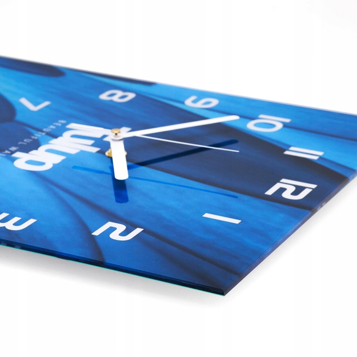 Скляний настінний годинник у вітальню 