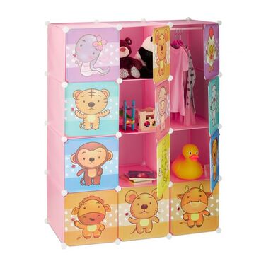 Relaxdays Kids' Room Storage Shelf with Motif