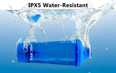 VOLTRX Преміум електричний шейкер для протеїну Tritan (BPA-free) 700 мл, портативний блендер USB, темно-синій - для спорту та фітнесу