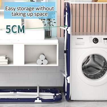 Foldable Bathtub for Adults, 132 x 68 x 47 cm, Steam Bucket for Sauna, Shower, and Ice Bath, Portable, Non-Inflatable (Blue)