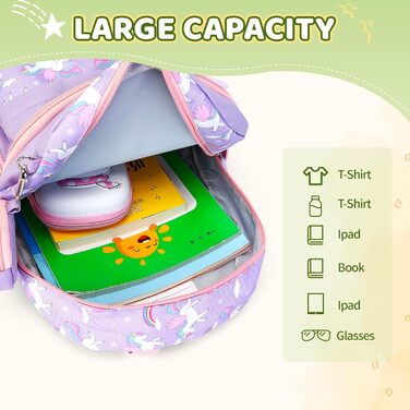 Дитячий рюкзак SUN EIGHT для хлопчиків та дівчаток: легкий, міцний, для садка, школи та подорожей (фіолетовий)