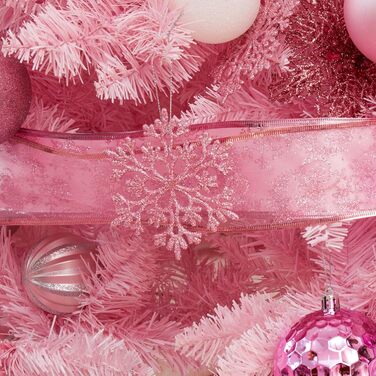 Набір прикрас для ялинки SY CRAFT 86 шт. (золотий, рожевий) - кулі, сніжинки, подарункові пакети