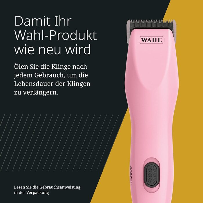 Машинка для стрижки тварин Wahl KM2+ Animal - рожева, для собак та котів