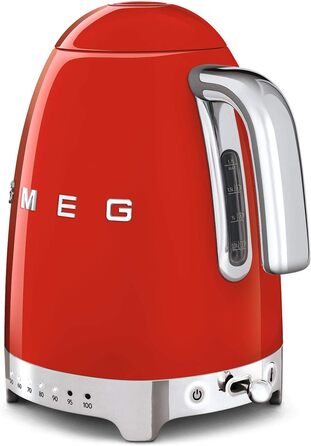 Smeg KLF04RDEU Kettle, 2400W, 1.7 liters, Red