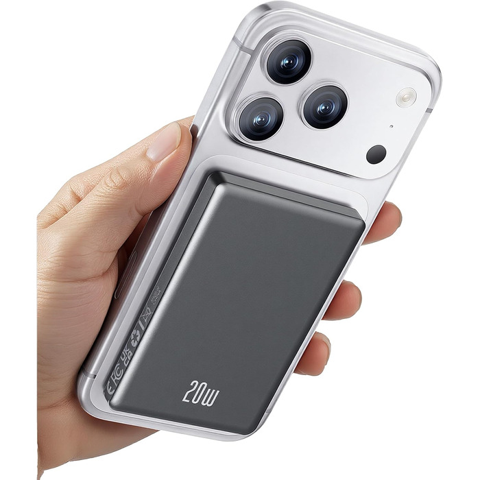 Power Bank Ntaanoo з MagSafe для iPhone 16/15/14/13/12 (10000mAh, 20W, бездротова зарядка)