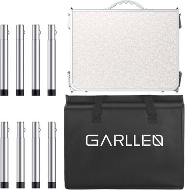 Складаний туристичний стіл Garllen 87x40 см, 3 положення висоти (26/48/70 см) - для кемпінгу, пікніка, саду, грилю