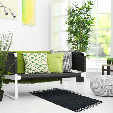 Relaxdays Patchwork Rug, 60 x 110 cm
