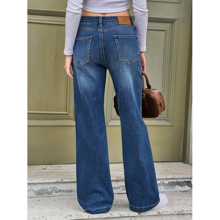 Джинси жіночі Cicy Bell Baggy висока талія широкі штанини блакитні розмір 40