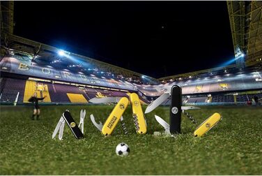 Нож Victorinox Spartan BVB Edition: мультитул, 12 функцій, Swiss Made, чорний/срібний