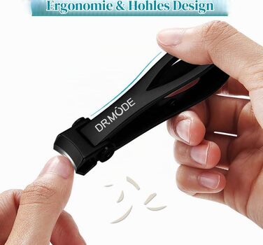 Професійні кусачки для нігтів DRMODE з широким відкриттям лез, сталеві щипці для товстих нігтів на руках та ногах, для літніх людей та чоловіків