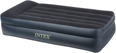 Надувне ліжко Intex Pillow Rest Blue Twin, 230 V з вбудованим насосом, 191 x 99 x 47 см