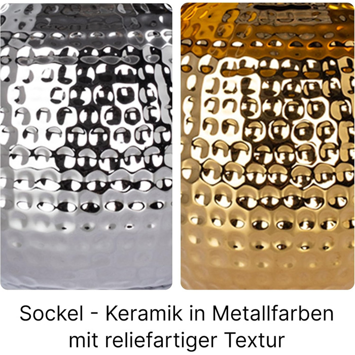 ARTE LAMP Poppy LED настільна лампа з кабелем – Хром/Біла лампа для робочого столу з білим тканинним абажуром для вітальні та спальні (Merga Chrom)