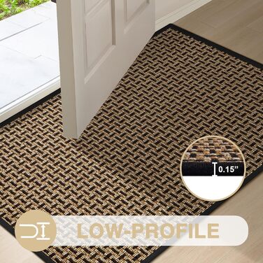 При Entrance килимок для входу LEKEEPGO 60x90 см, протиковзний вологопоглинаючий килим для дому та дверей, чорний