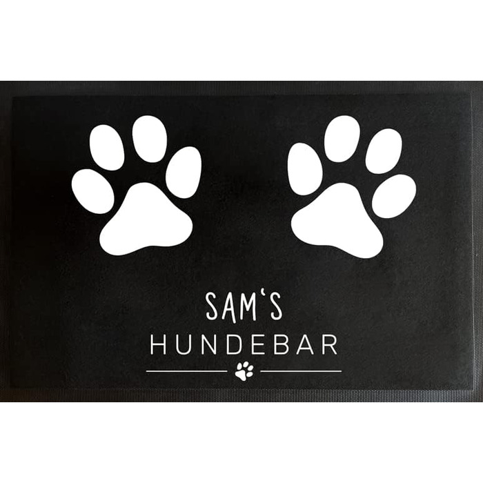 Підставка під миску для собак та інших домашніх тварин з персональним ім'ям | Антиковзаюча, з фетрової поверхні | Різні розміри | Футерстація