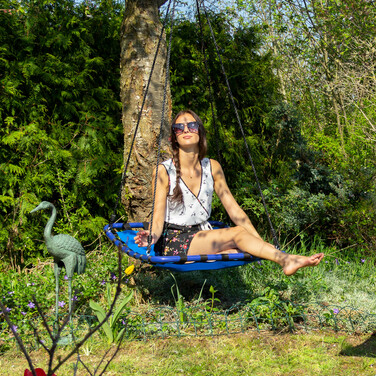 Relaxdays Outdoor Nest Swing, rectangular