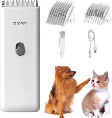 Професійна машинка для стрижки собак та котів, тиха, з керамічним лезом, електрична, водонепроникна (IPX7), зелена (Стандартний набір)