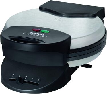Tefal Heart Waffle Maker WM310D | Makes waffles in heart shape | Variable temperature control for desired browning | Non-stick plates | Batter collection tray | Black | 1000 W
