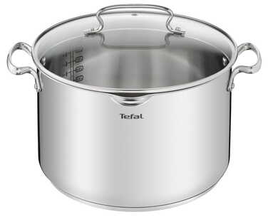 Каструля традиційна Tefal Duetto+ 10,1 л, нержавіюча сталь, 28 см, з антипригарним покриттям