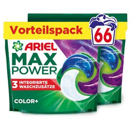 Капсули для прання кольорових речей Ariel Max Power Pods Color+, 66 прань
