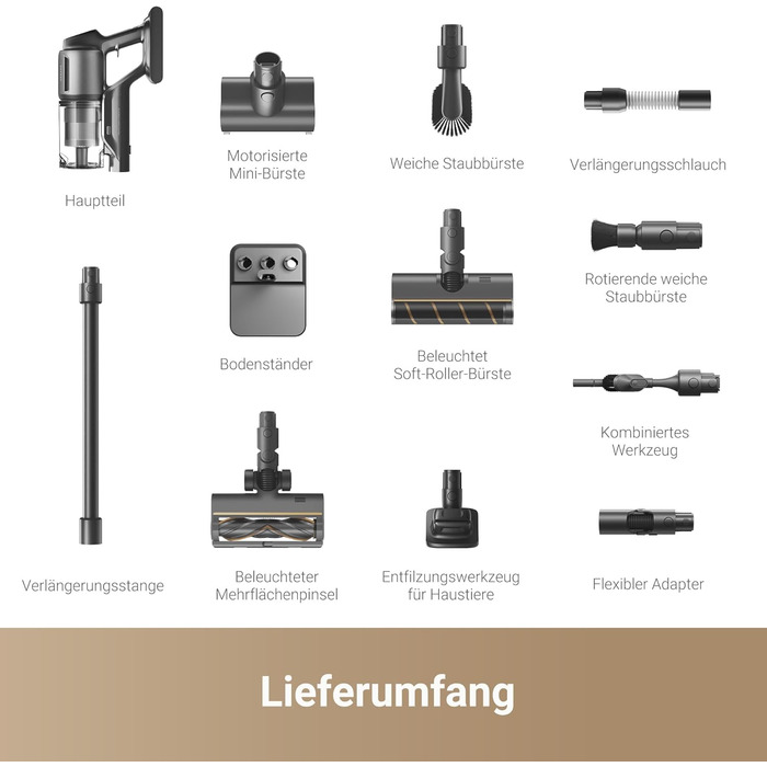 Dreame Z30 - Бездротовий пилосос з потужністю 190AW, 90 хвилин роботи, детекцією бруду, LED-дисплеєм та синім LED-підсвічуванням. Ідеально для прибирання дому, видалення шерсті тварин та килимів.