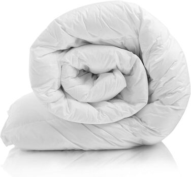 Alreya Quilt Cover 240x220 cm Down Comforter - 100% Cotton Top - Hypoallergenic for Allergy Sufferers - Soft & Warm All-Season Duvet - Breathable Quilt