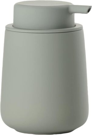 Zone Denmark Nova One Soap Dispenser for Bathroom, Dispenser made of Ceramic for Hand Soap/Liquid Soap, Diameter 8 cm, Height 11.5 cm, Capacity 250 ml, Matcha Green