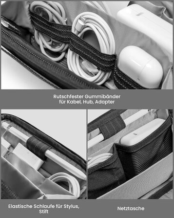 Органайзер для кабелів tomtoc: компактна сумка для аксесуарів та гаджетів