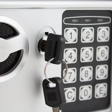 Електронний мінісейф Safe Tresor для стін - настінний сейф, сейф у шафу, світло-сірий