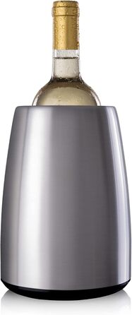 Vacu Vin 3649360 Active Wine Cooler Elegant, Stainless Steel, 208(h) x 155(dia)mm.