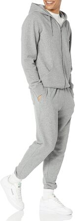 Чоловічий худі Amazon Essentials з м'якого французького трикотажу з блискавкою та зручним кроєм (XL, сірий меланж)