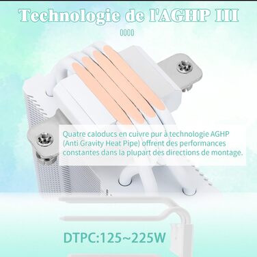 AssassinX120 SE White ARGB CPU-кулер: 4 heatpipes, тиха система охолодження, сумісний з AMD AM4/AM5 та Intel 1700/1150/1151/1200