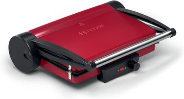 Електричний контактний гриль Bosch TCG4104 3-в-1, 2000 Вт, червоний, з регулюванням температури та знімними алюмінієвими пластинами