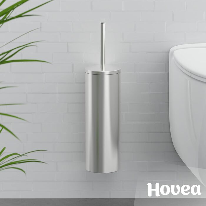 Набір щіток для унітазу Hovea (2 шт.) - чорний колір, силікон та метал. Кріплення на стіну без свердління. Тримач для щіток. Модель WC3620