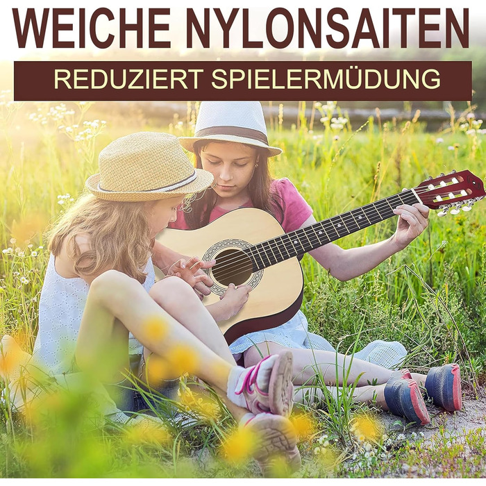 Акустична гітара Pyle для дітей та початківців, ½ розміру, комплект з чохлом, тюнером та медіатором, чорна