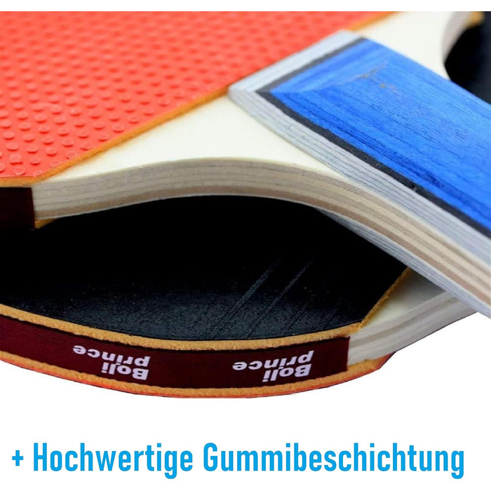 Набір для пінг-понгу для 2 гравців, 5 шт. - 2 ракетки та 3 м'ячі - для хобі, подорожей, тренувань (Indoor/Outdoor)