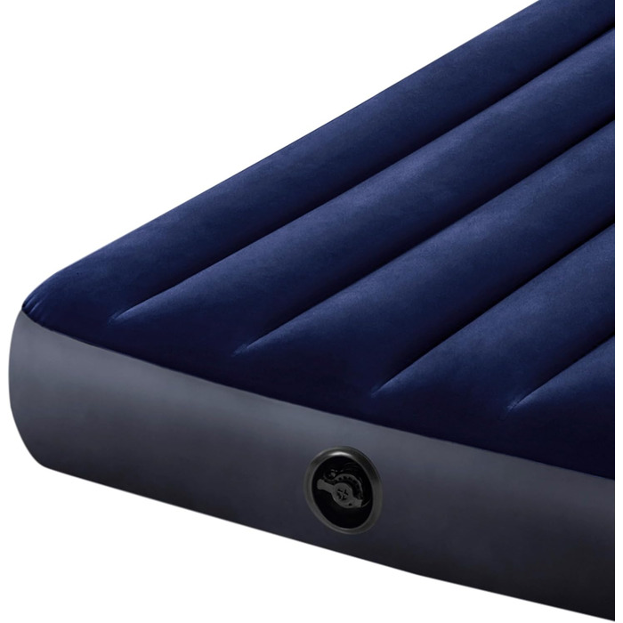 Надувний матрац Intex Classic Downy Blue Dura-Beam Twin, блакитний, 191 x 99 x 25 см