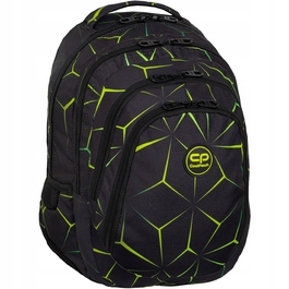 Багатовідсіковий шкільний рюкзак CoolPack, чорний, багатоколірний, зелений, 28 л
