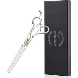 Професійна феншуерська ножиця для собак Dream Reach - 7 дюймів, 440C сталь, витончення 25%-35%