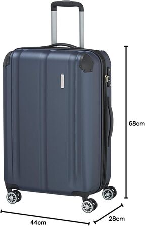 Тролей-валіза Travelite CITY: містка, розширювана, 68 см, 78-86 л, TSA замок