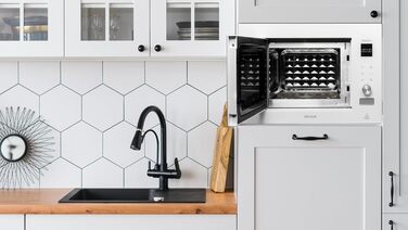 Вбудована мікрохвильова піч Cecotec Grandheat 2090 White. 800 Вт, 20 л, сенсорна панель, гриль, таймер, 8 функцій