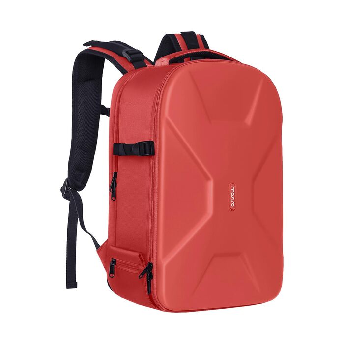 MOSISO Рюкзак для камери, DSLR/SLR/беззеркальна фототехніка, 15-16 дюймів, водонепроникний, з відділенням для штатива та ноутбука, сумісний з Canon/Nikon/Sony (Червоний)