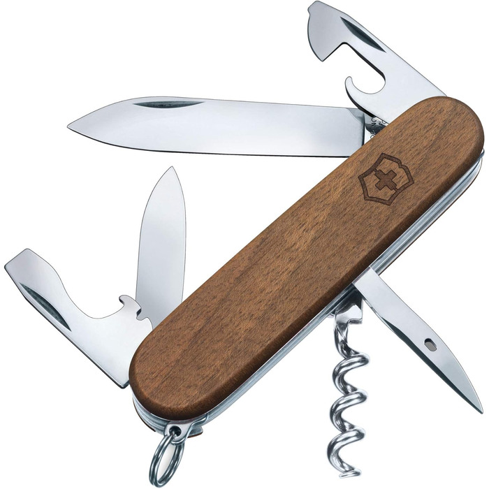 Швейцарський ніж Victorinox Spartan Wood, мультитул, 10 функцій, з дерев'яною ручкою