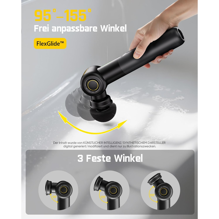 Електрична щітка для чищення Fanttik Flip G9 Pro з двигуном VoltiPulse, чорна