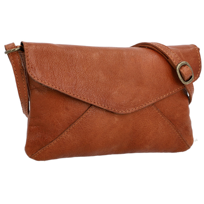 Сумка Gusti Leder Karisma Vintage – шкіряна сумка-листоноша коричневого кольору з магнітним закриттям та регульованим ремінцем